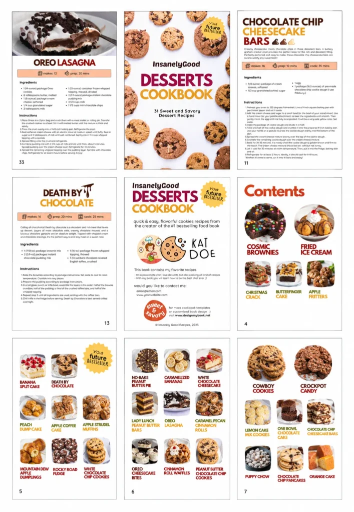 eBook cover and interior page designs