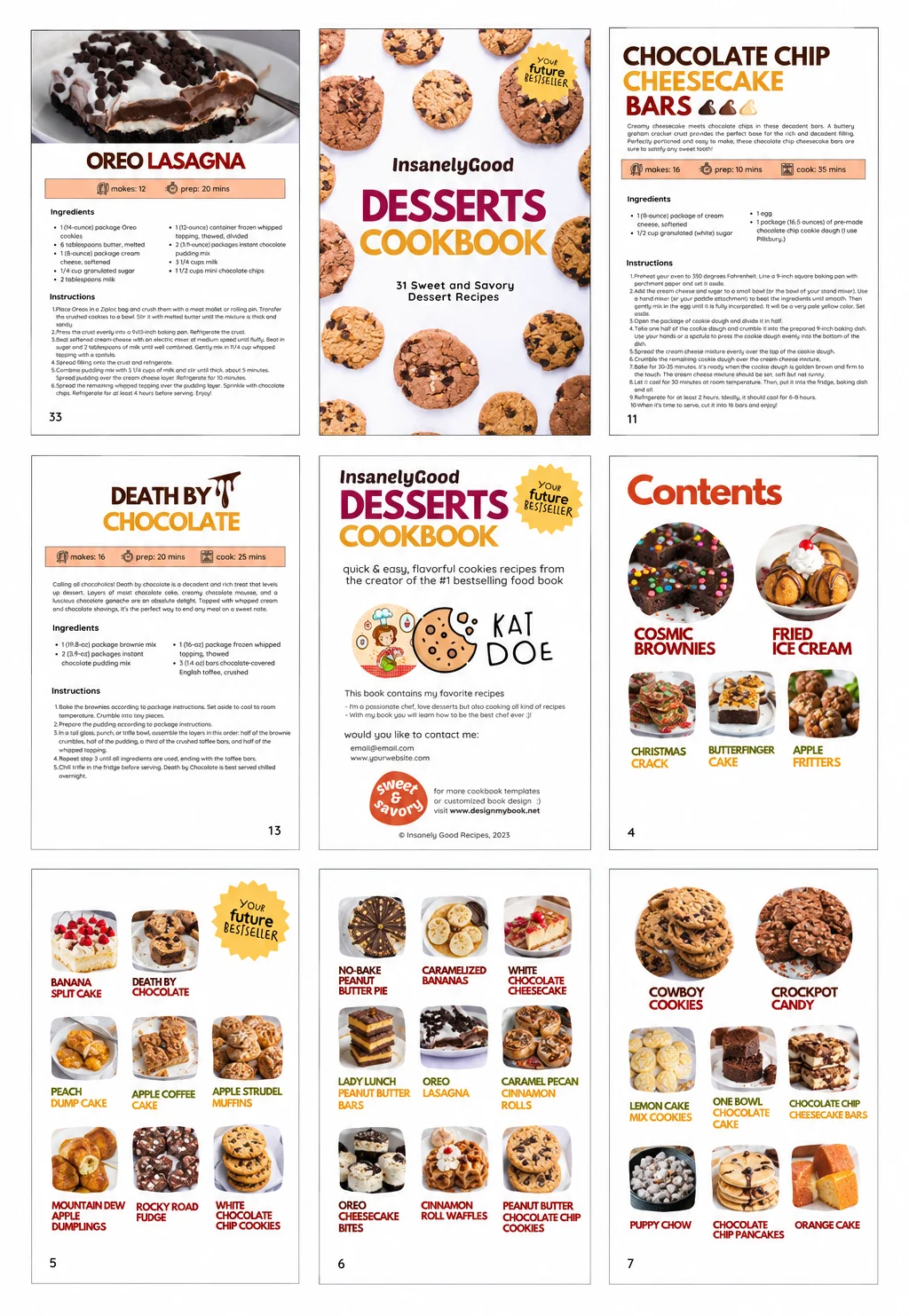 eBook cover and interior page designs